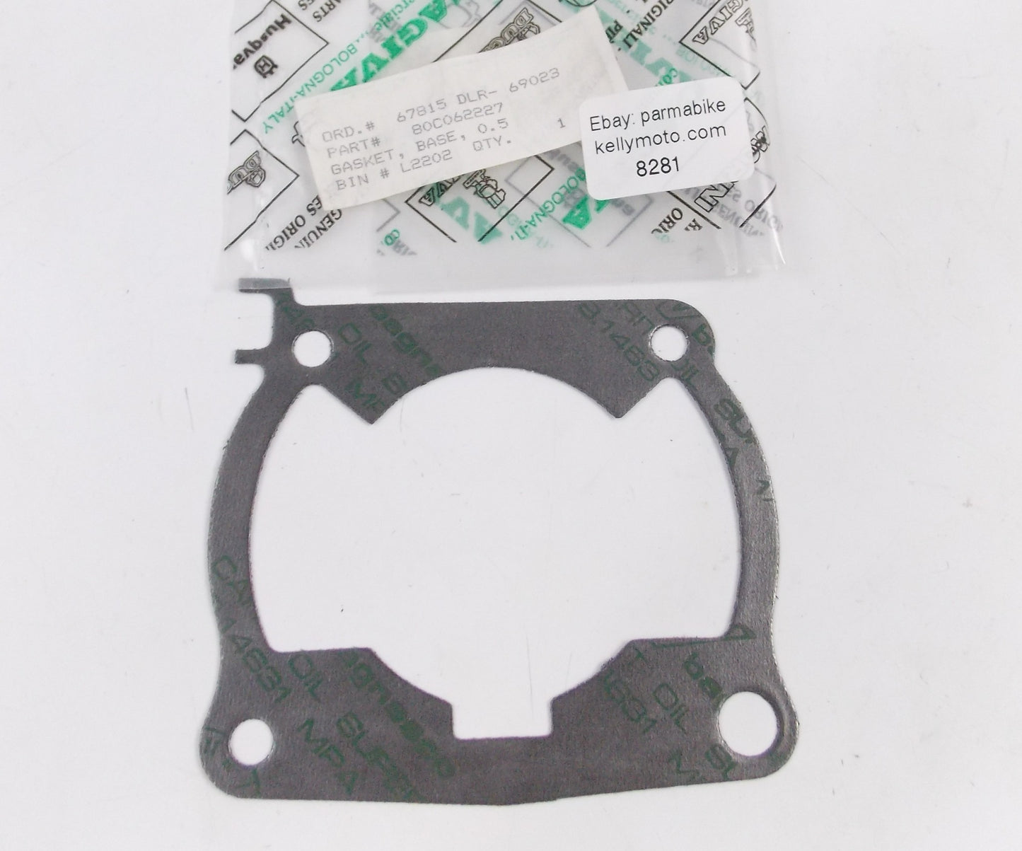 HUSQVARNA 1990-92 CR125 1990-93 WR125 MOTOR CYLINDER BASE GASKET 0.5mm 80C062227 - MotoRaider