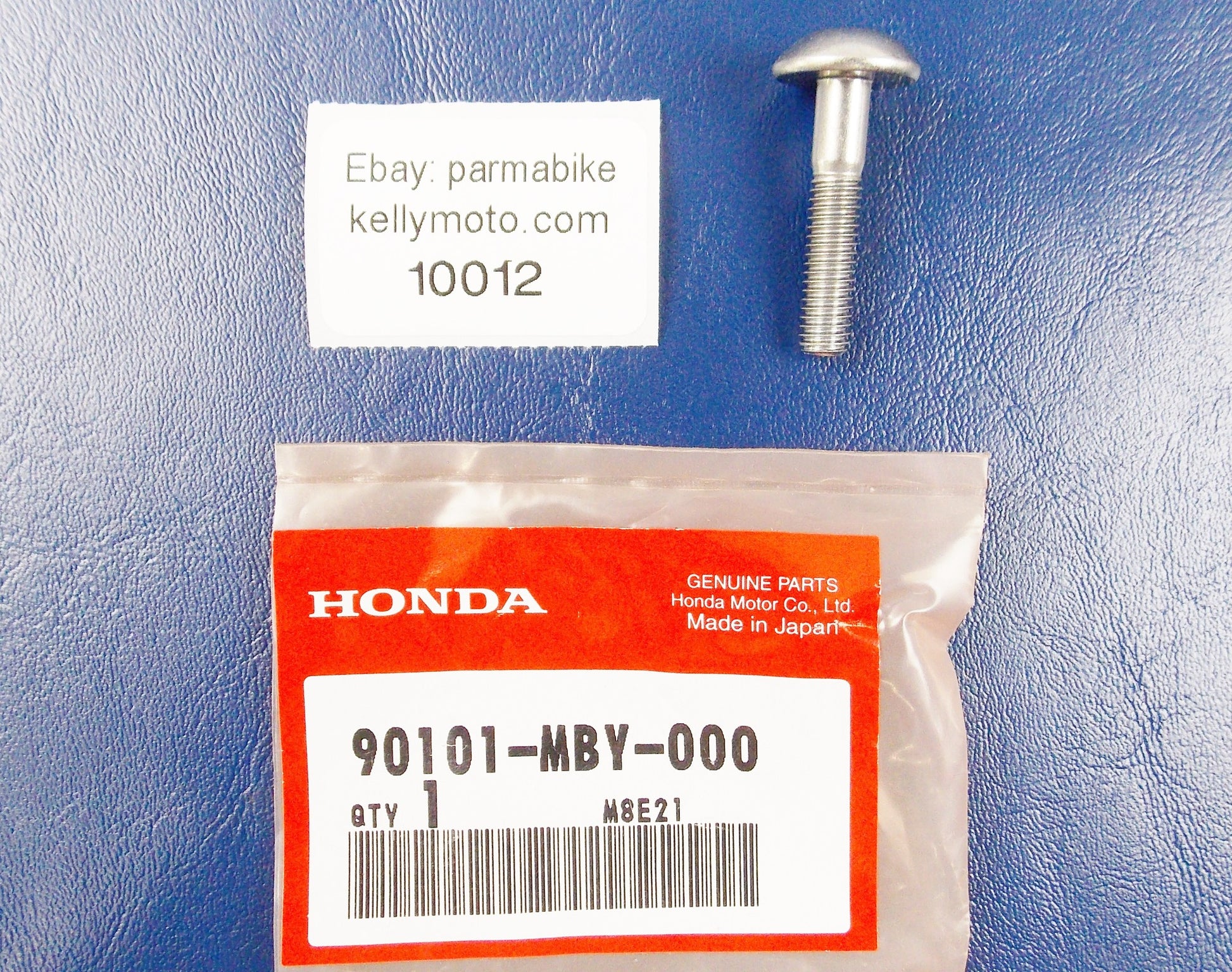 NOS OEM HONDA 1999-2001 GL1500 RADIATOR COVER SCREW SPECIAL (6X30) 90101-MBY-000 - MotoRaider