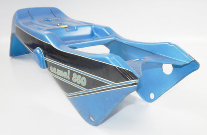 1980's ITALJET 350 CASUAL REAR FENDER SEAT COWLING FAIRING BLUE VINTAGE ITALY - MotoRaider