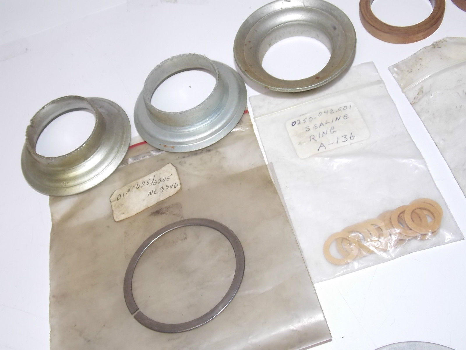 NOS Puch Allstate MIXED PARTS Flange Seal Washer Shim Air Box Vintage Hardware - MotoRaider