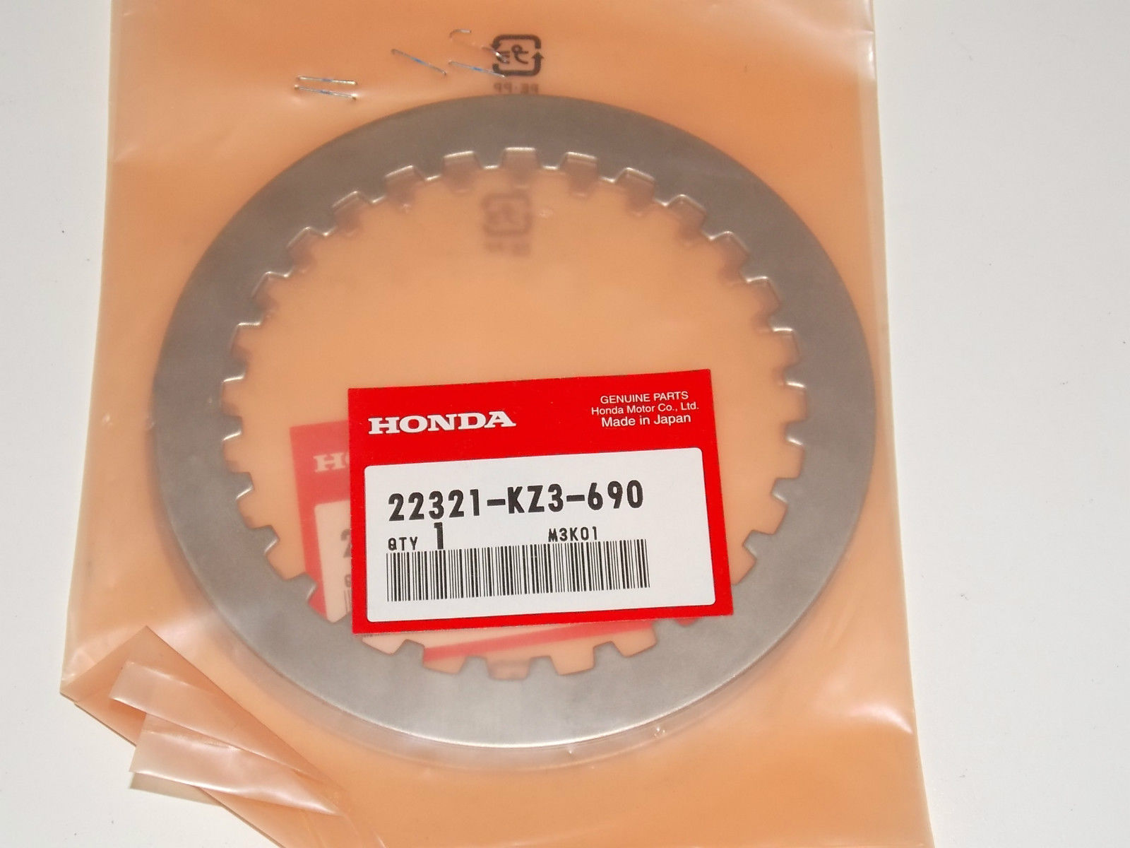 NOS Honda 1994 2012 TRX450 CR250 CRF450 CLUTCH DISC PLATE 22321-KZ3-690 - MotoRaider