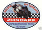 Vintage ZUNDAPP STICKER "1983 European Champion 80cc" Decal Mark Zuendapp Abold - MotoRaider