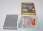 NOS 16V AND STRIPE DECAL STICKER MARK 4' x 4" FOR WINDSHIELD FIAT FORD ALFA SEAT - MotoRaider