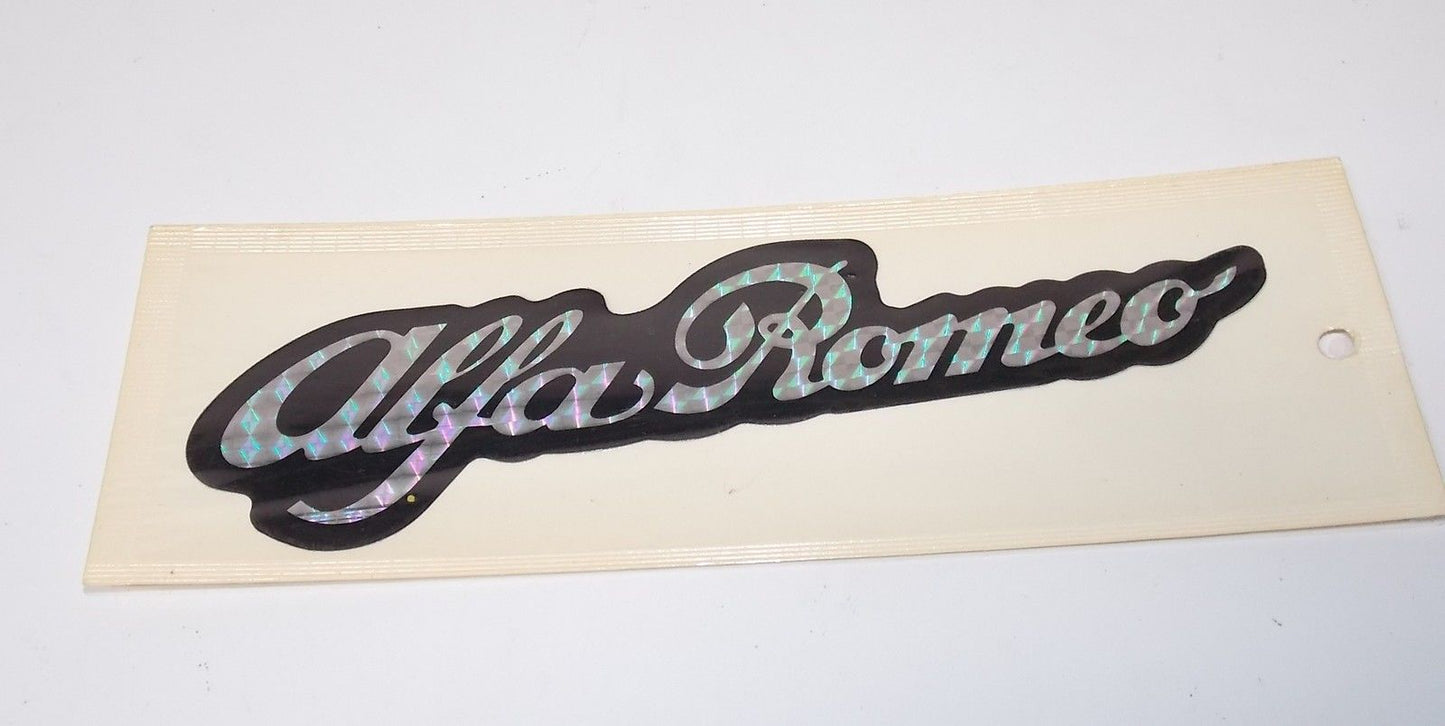 1980'S DECALS STICKERS MARKS "ALFA ROMEO" 5x22 cm - MotoRaider