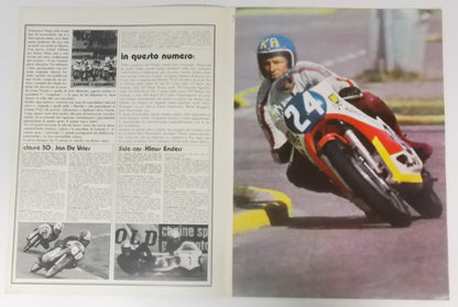 1973 KASCO ITALIAN MAGAZINE AGOSTINI ANDERSSON DE COSTER WITH POSTER STICKERS GP - MotoRaider