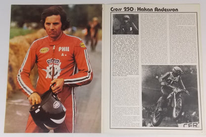 1973 KASCO ITALIAN MAGAZINE AGOSTINI ANDERSSON DE COSTER WITH POSTER STICKERS GP - MotoRaider