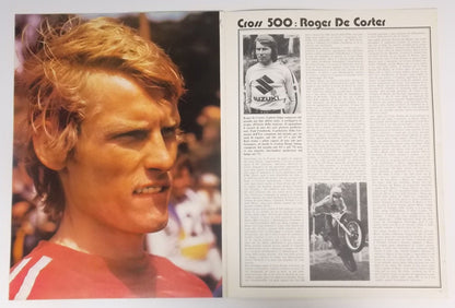 1973 KASCO ITALIAN MAGAZINE AGOSTINI ANDERSSON DE COSTER WITH POSTER STICKERS GP - MotoRaider