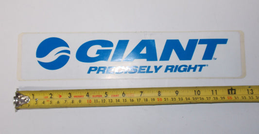 1980's GIANT "PRECISELY RIGHT" MOUNTAIN BIKES STICKER DECAL MARK EMBLEM 13" - MotoRaider