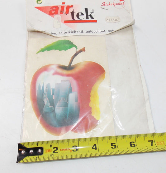 NOS APPLE STICKER DECAL EMBLEM MARK GRAPHIC 1980 4IN. - MotoRaider