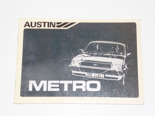 1980 AUSTIN MINI METRO OWNER MANUAL BOOK BOOKLET IN ITALIAN - MotoRaider