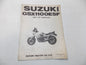 NEW SUZUKI 1984 SETUP MANUAL GSX1100ESF ENGLISH  99505-01355-01E - MotoRaider