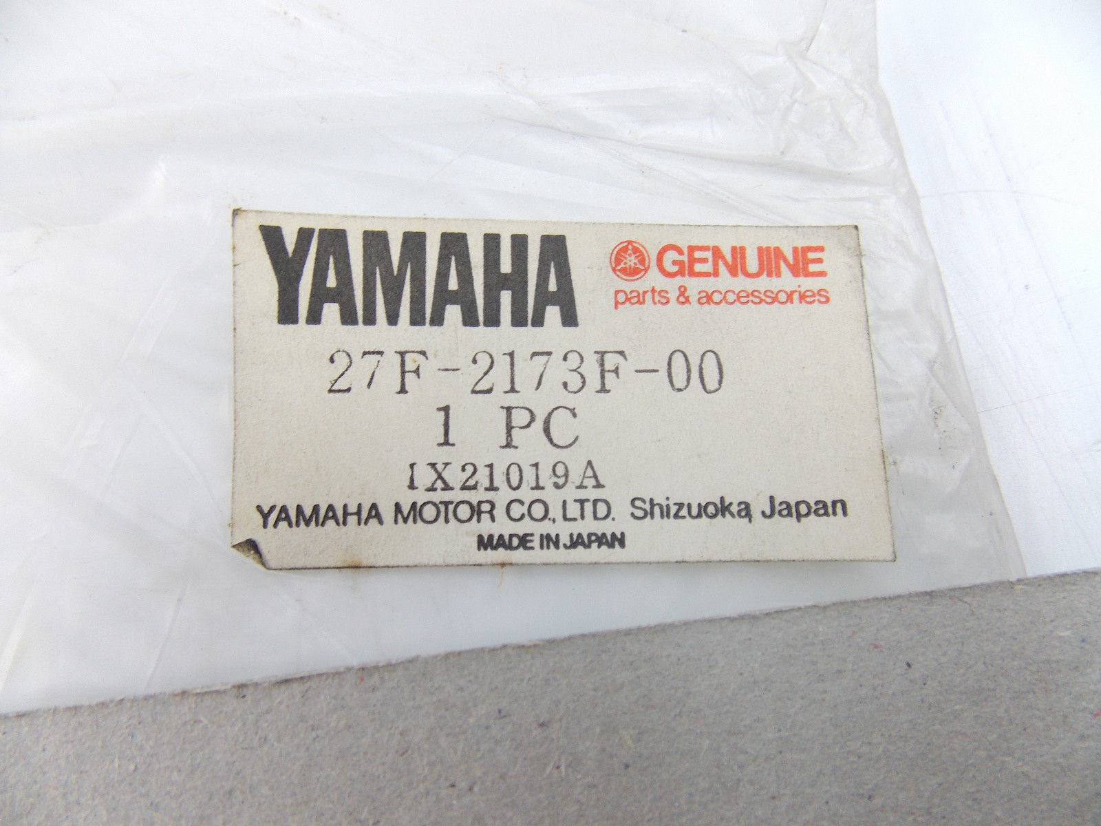 NOS GENUINE OEM YAMAHA STICKER DECAL MARK 27F-2173F-00 - MotoRaider