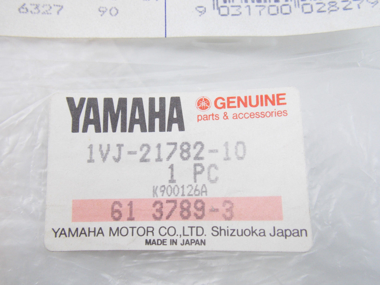 NOS OEM YAMAHA 1986 1987 1988 XT600 XT500 BLUE STICKER DECAL MARK 1VJ-21782-10 - MotoRaider