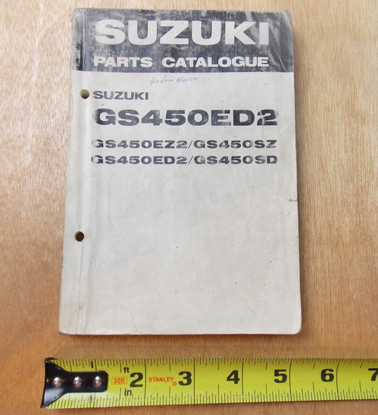 USED SUZUKI 1982  PARTS CATALOGUE BOOK GS450ED2/EZ2/SZ/SD   99000-94886 - MotoRaider