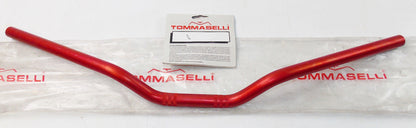 7/8" RED ALUMINUM TOMMASELLI HANDLEBAR BAR STREET SUPERMOTARD HUSQVARNA CAGIVA - MotoRaider