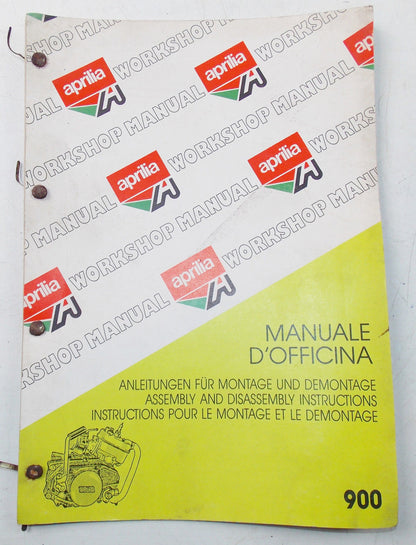 APRILIA MOTOR WORKSHOP MANUAL ENGINE ASSEMBLY DISASSEMBLY INSTRUCTION BOOK 900 - MotoRaider