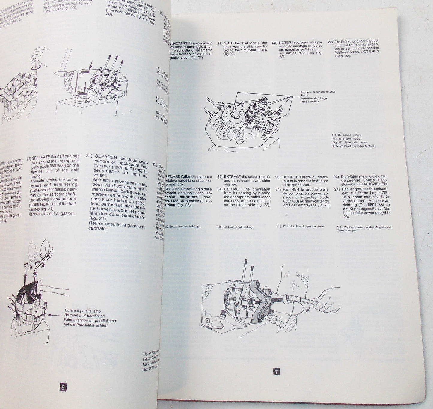 APRILIA MOTOR WORKSHOP MANUAL ENGINE ASSEMBLY DISASSEMBLY INSTRUCTION BOOK 900 - MotoRaider