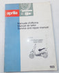 1990'S APRILIA RALLY 50 SERVICE REPAIR MANUAL BOOK 923 ENGLISH ITALIAN SPANISH - MotoRaider