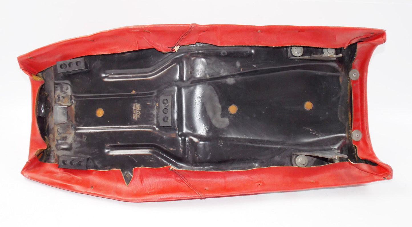 NOS 1983 CAGIVA ALETTA ROSSA 350 SEAT RED SADDLE FOAM COVER PAN DUCATI 800038146 - MotoRaider