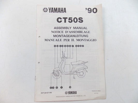 NOS YAMAHA 1990   ASSEMBLY MANUAL CT50S - MotoRaider