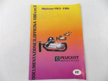 NOS PEUGEOT ENGINE FB3 - FB6 100CM3 WORK SHOP MANUAL - MotoRaider