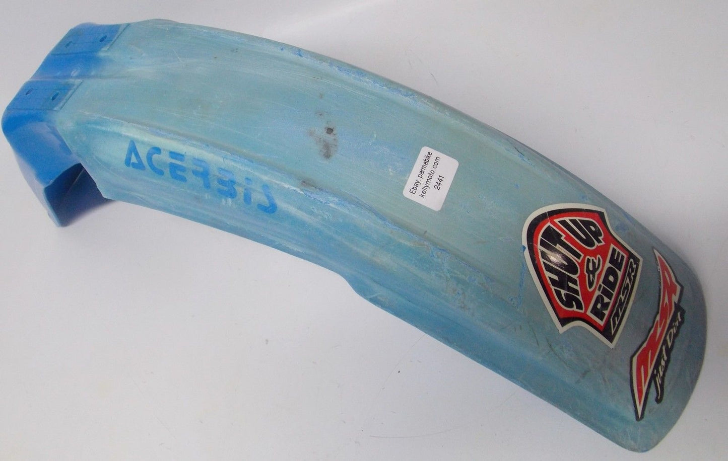 1980's HUSQVARNA 430 WR BLUE ACERBIS FRONT FENDER MUD GUARD MUDDER CR 250 - MotoRaider