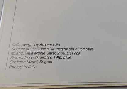 1980 BMW HISTORY BOOK 4"X6" ITALIAN BOOKLET 507 635 M1 320 2000 - MotoRaider