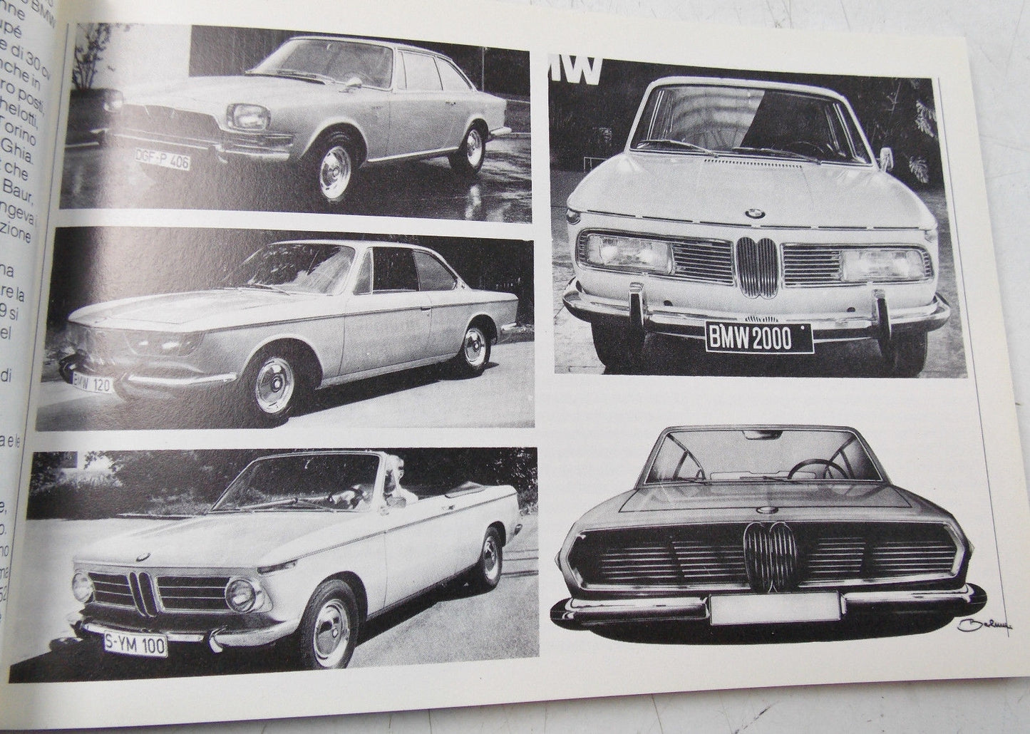 1980 BMW HISTORY BOOK 4"X6" ITALIAN BOOKLET 507 635 M1 320 2000 - MotoRaider