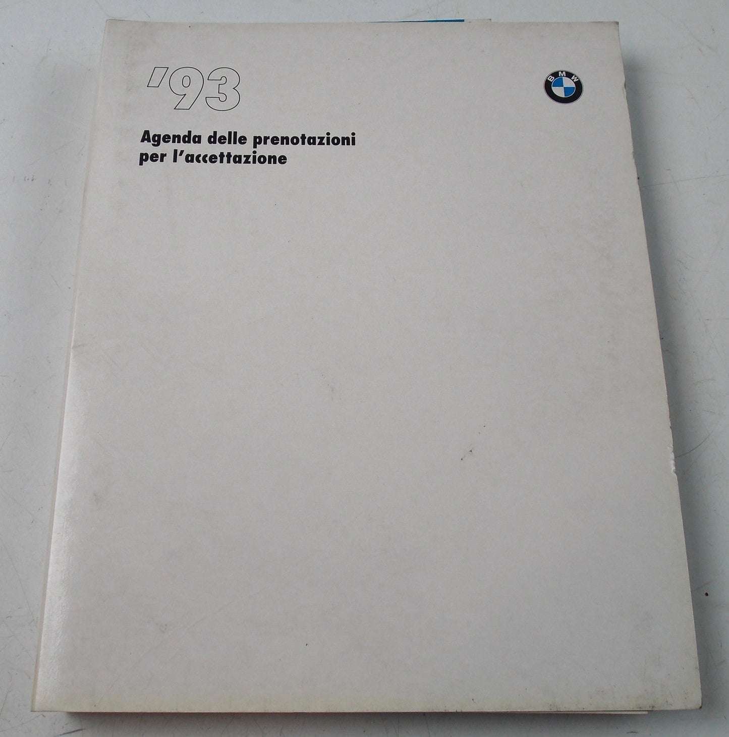 1993 BMW DEALER SERVICE DEPARTMENT APPOINTMENT BOOK K1 K100 R80 GS R100 GS1000 - MotoRaider