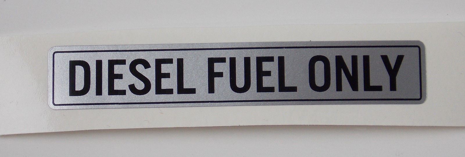 "DIESEL FUEL ONLY" STICKER DECAL SILVER VOLKSWAGEN VANAGON VW GOLF MERCEDES AUDI - MotoRaider