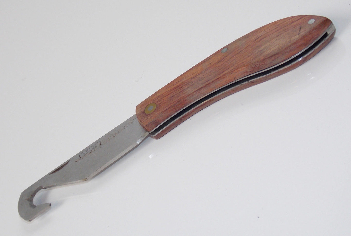 G ULVTORP SWEDEN UTILITY KNIFE 3.5" 90mm STAINESS BLADE WOOD HANDLE - MotoRaider