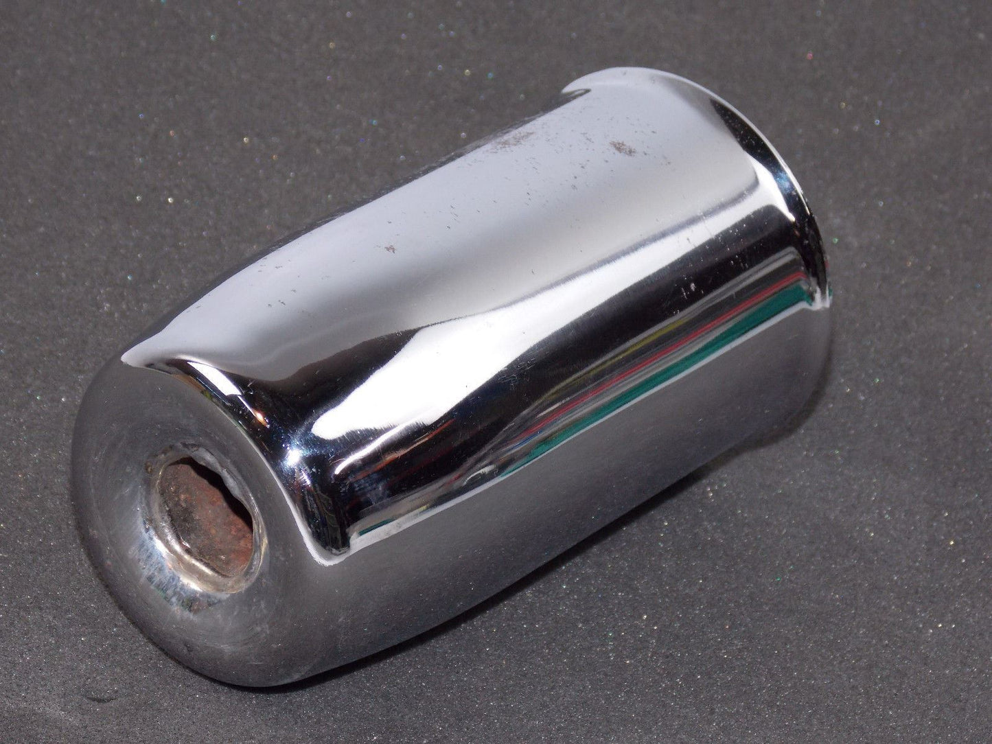 NOS VINTAGE CHROME EXHAUST MUFFLER TIP END PIECE D=3" BMW LAVERDA GUZZI DUCATI - MotoRaider