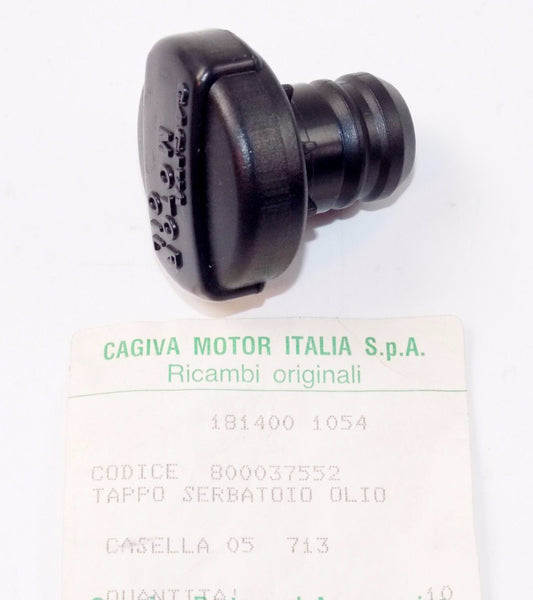 NOS OEM CAGIVA 89 125 BLUES 93-96 ROADSTER 125/521 OIL TANK PLUG CAP 800037552 - MotoRaider