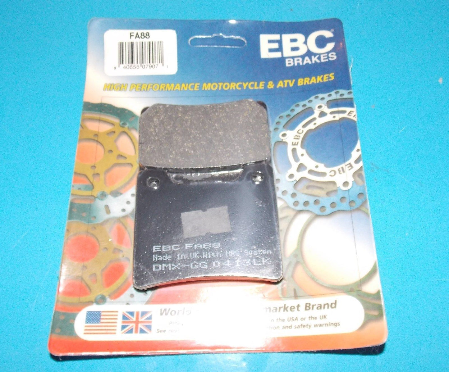 NOS EBC BRAKE PADS FA86 FITS ATK 2011 HONDA 1985-1987 HYOSUNG 1985-87 2006-2012 - MotoRaider