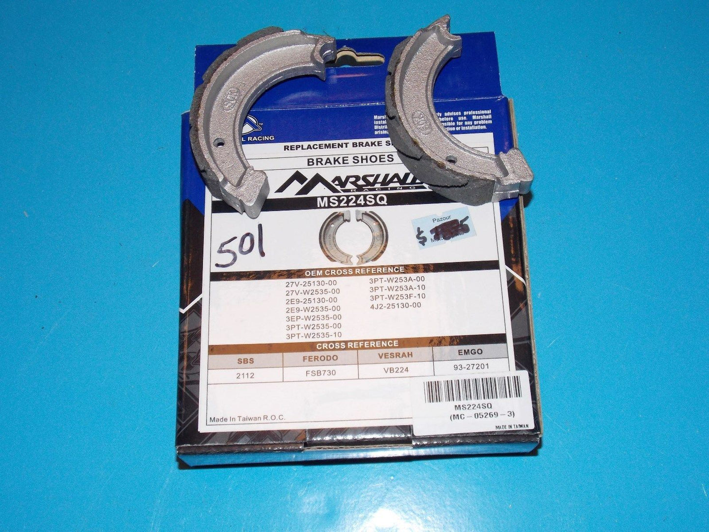 NOS VESRAH BRAKE SHOES VB 140NSQ FITS HONDA XR250/350 XL250/350 NX250 1979-1990 - MotoRaider