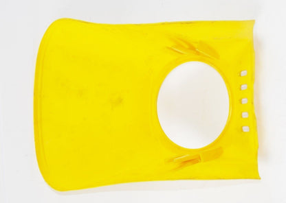 UNIVERSAL NONFANGO PK-533 FRONT NUMBER PLATE HEALDIGHT COWLING YELLOW ITALY - MotoRaider