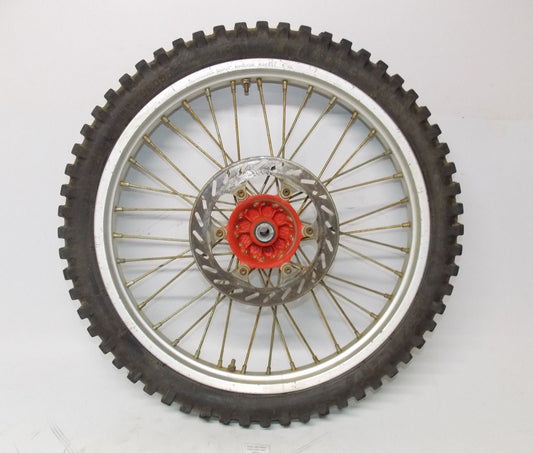 1990 KTM MC250 21" FRONT WHEEL NORDISK RIM HUB SPOKE BRAKE ROTOR DISC - MotoRaider