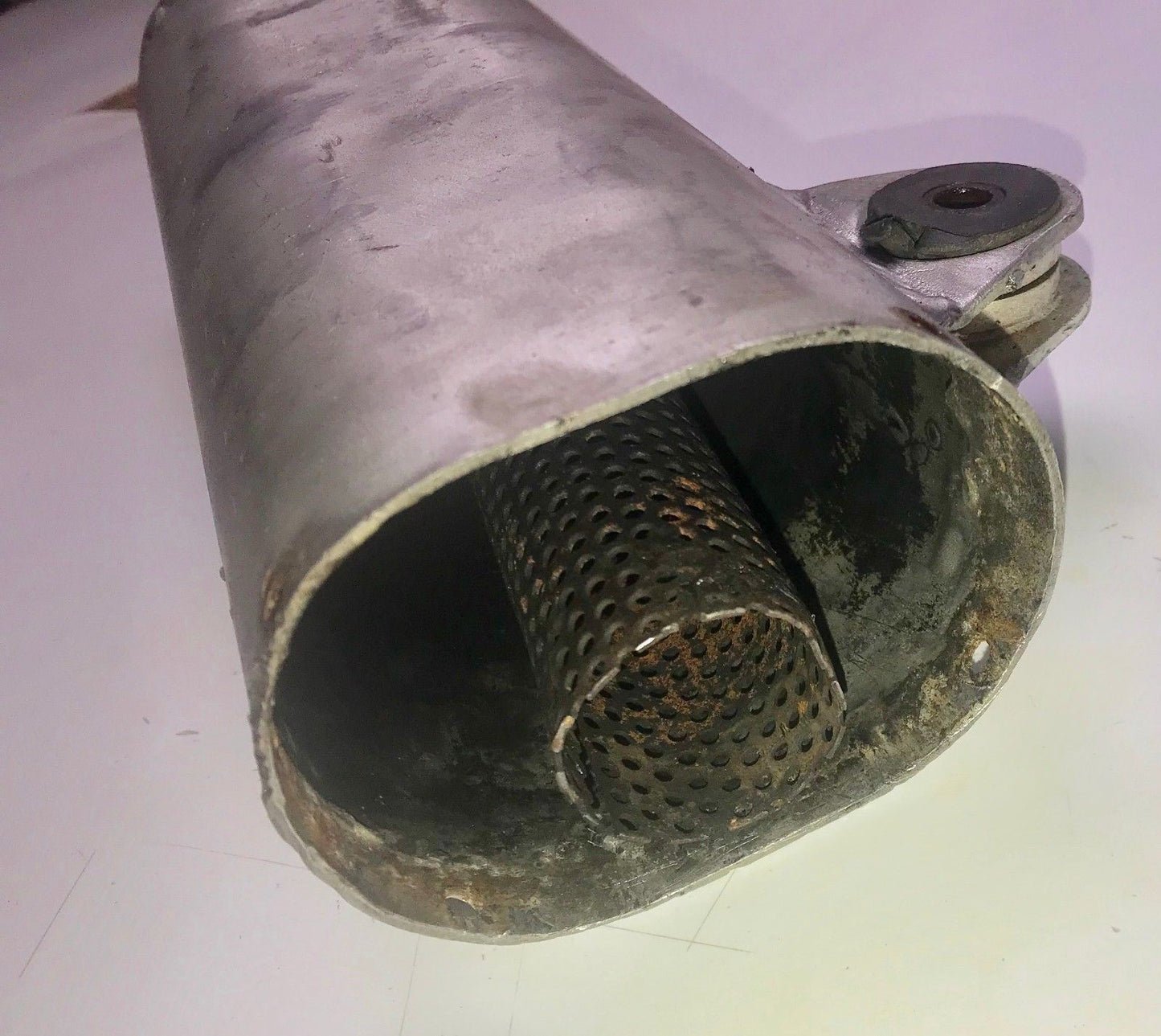 1980'S HUSQVARNA 410 510 FOUR STROKE MUFFLER SILENCER EXHAUST INLET 37mm L 13.5" - MotoRaider