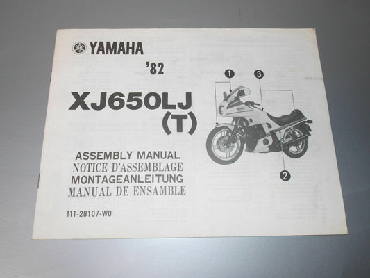 NEW YAMAHA 1982 XJ650 LJ T ASSEMBLY MANUAL SET UP BOOK PAMPHLET 11T-28107-W0 - MotoRaider