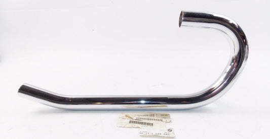 NOS OEM BMW 76-85 R100RS/RT/S CHROME RIGHT EXHAUST PIPE 18111234442 - MotoRaider