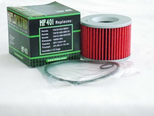 NOS OIL FILTER (HF401) REPLACES HONDA KZ440 YAMAHA FZ700 TRIUMPH KAWASAKI - MotoRaider