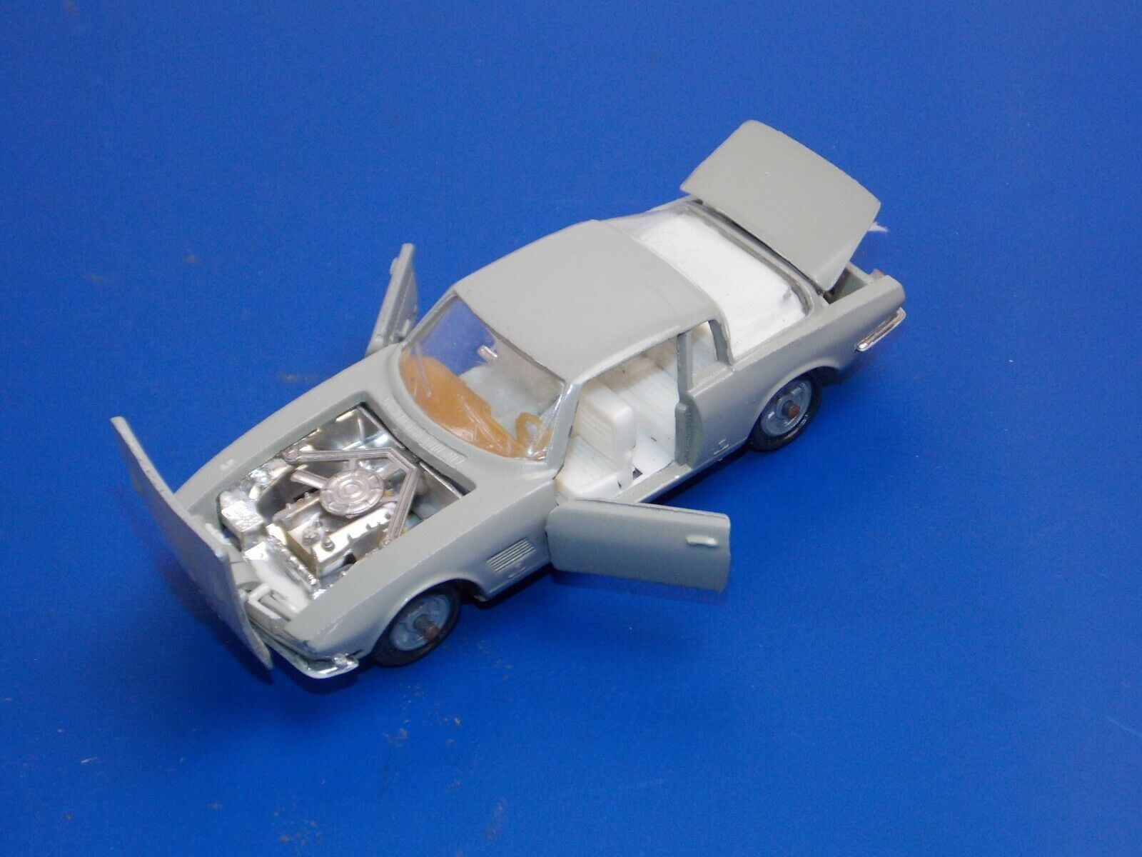 VINTAGE TOY MODEL CAR 1:43 SCALE GREY FORD MUSTANG 2+2 BERTONE USSR RUSSIA - MotoRaider