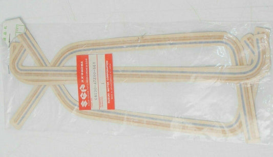 NOS SUZUKI 1980 FRAME COVER DECAL EMBLEM STICKER GRAPHIC 68130-47Z00-66Y - MotoRaider