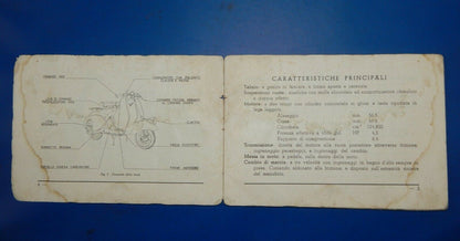 1952 VESPA 125 ORIGINAL USE MAINTENANCE OWNER BOOK MANUAL 6.75"x4.75" VINTAGE - MotoRaider