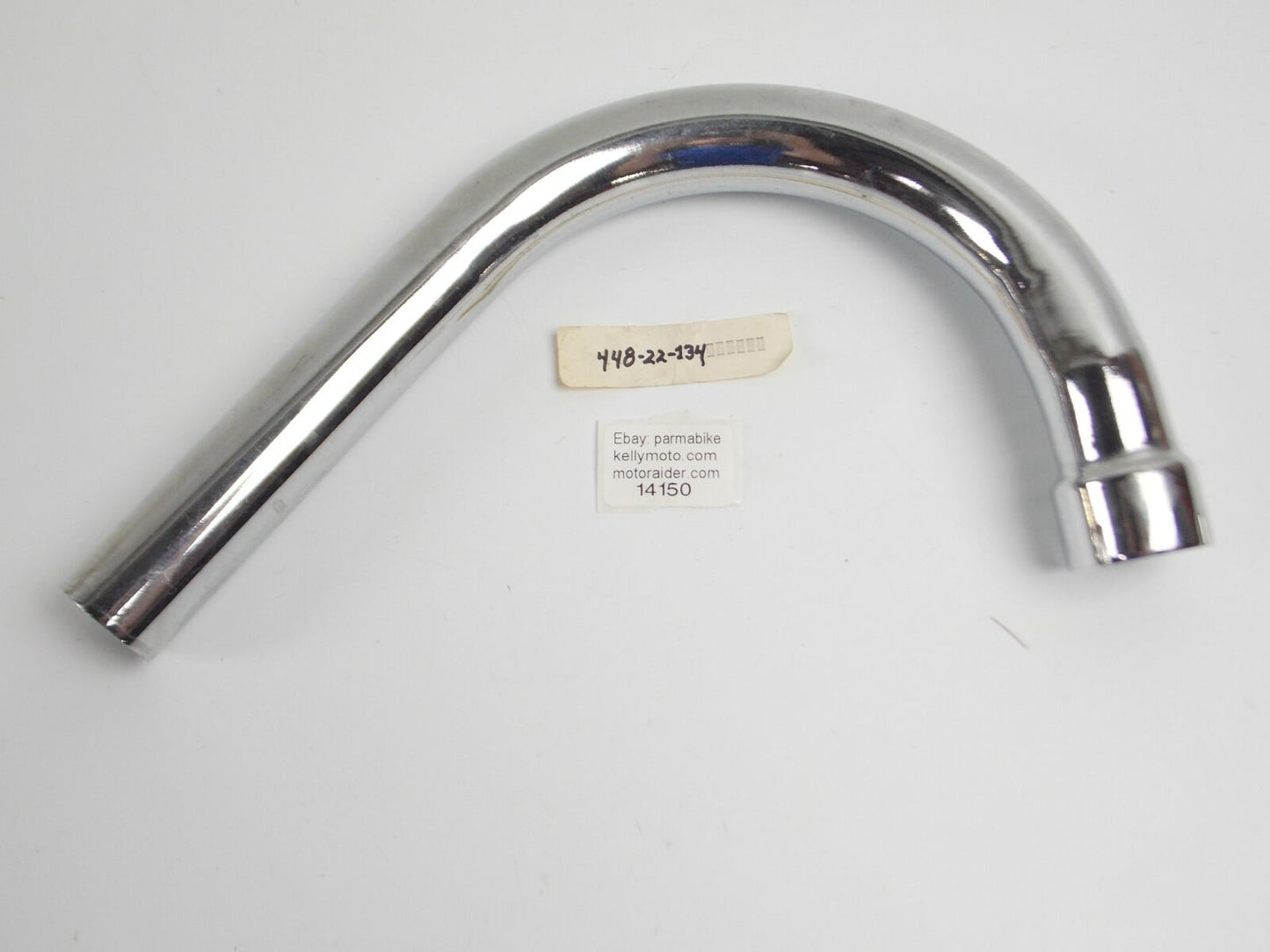 ZUNDAPP LAVERDA CHROMED EXHAUST HEADER MUFFLER TUBE PIPE 448-22-134 448-22.134 - MotoRaider