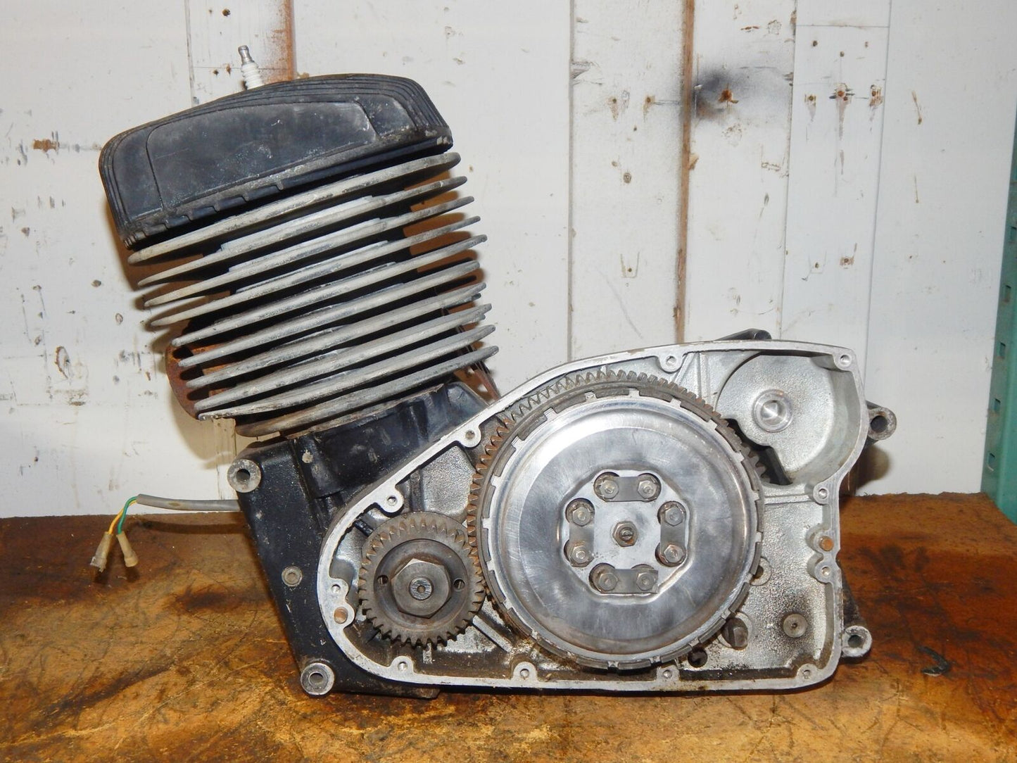 1974 HUSQVARNA 450 WR ENGINE MOTOR 2031 CASES CYLINDER CRANK TRANSMISSION CLUTCH - MotoRaider