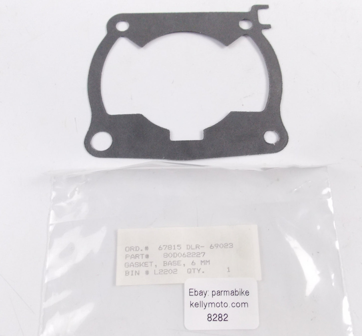 OEM HUSQVARNA 1990-92 CR125 1990-93 WR125 CYLINDER BASE GASKET 0.6mm 80D062227 - MotoRaider