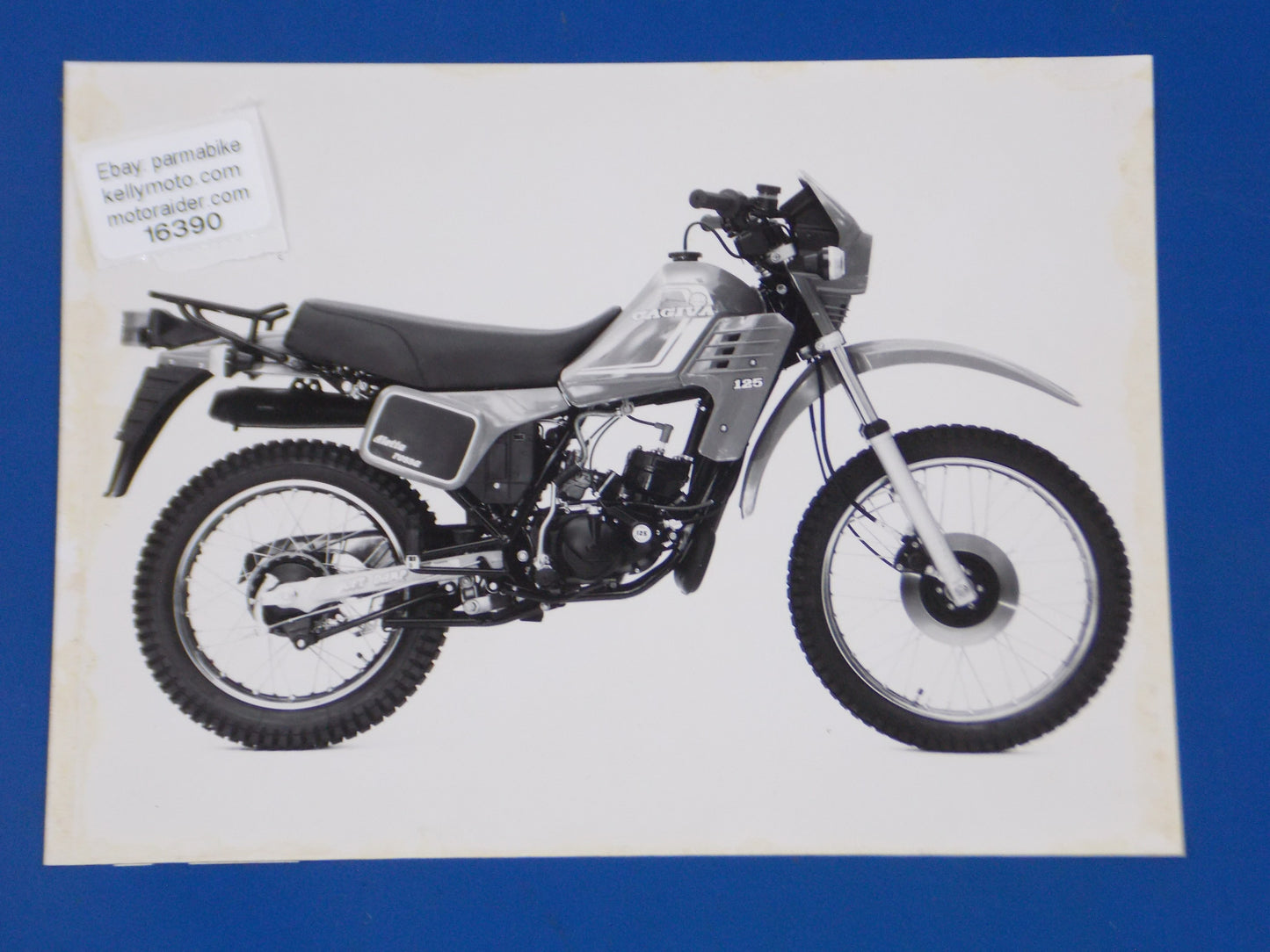 1980's CAGIVA ALETTA ROSA 125 ORIGINAL DEALER PHOTO VINTAGE BROCHURE AD 7x9.5" - MotoRaider