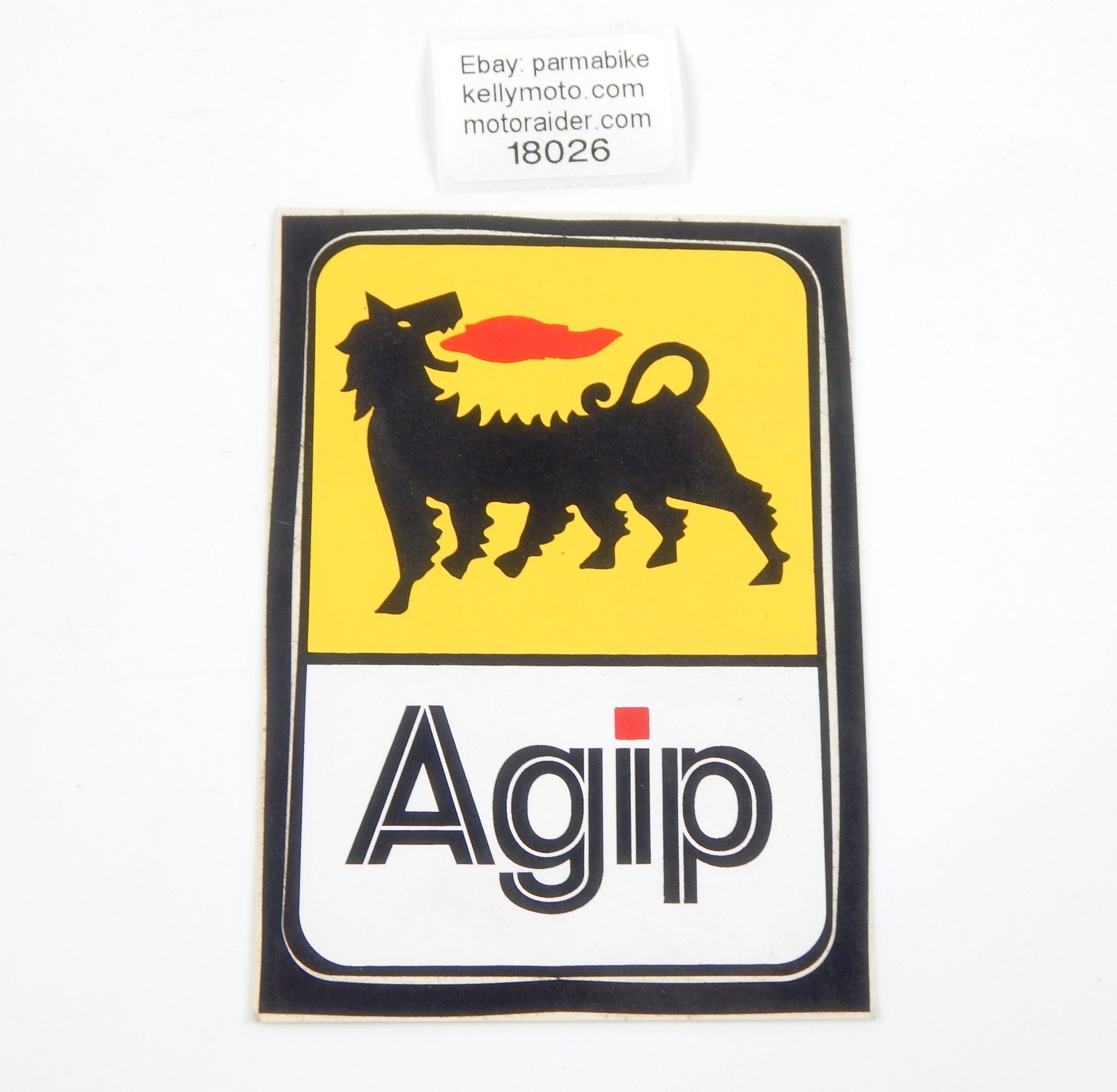 AGIP STICKER DECAL EMBLEM 5x4" DUCATI CAGIVA APRILIA LAVERDA MV BENELLI MORINI - MotoRaider