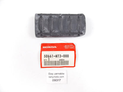 NOS OEM HONDA 2013-2017 GL1800 1991-2003 ST1100 RUBBER FOOTREST 50661-MT3-000 - MotoRaider